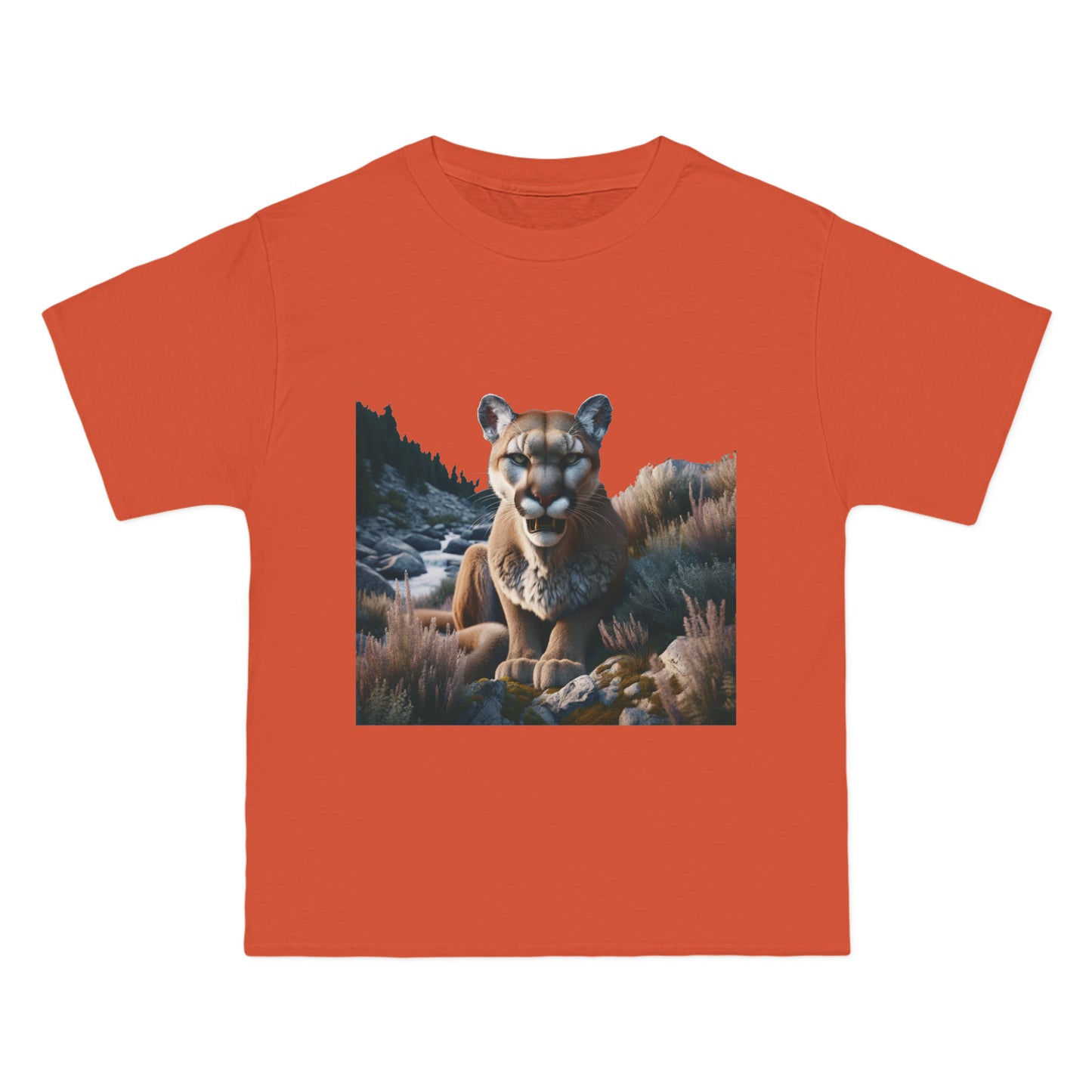 Mountain lion stare  Beefy-T®  Short-Sleeve T-Shirt