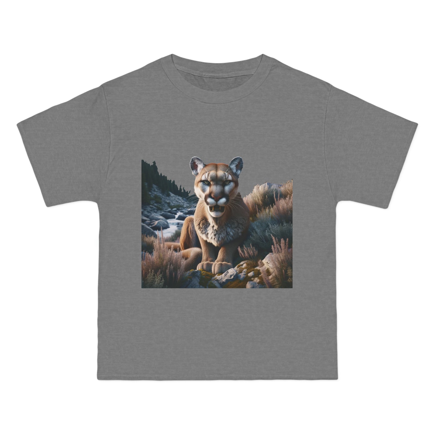 Mountain lion stare  Beefy-T®  Short-Sleeve T-Shirt