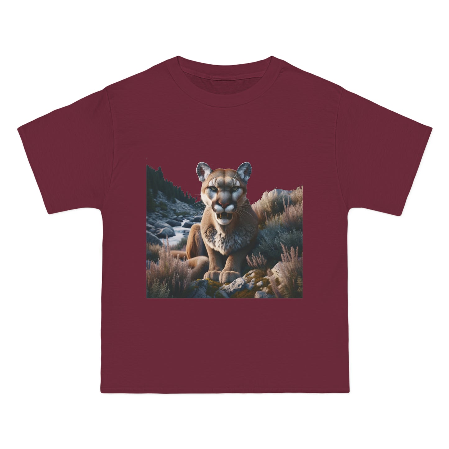 Mountain lion stare  Beefy-T®  Short-Sleeve T-Shirt