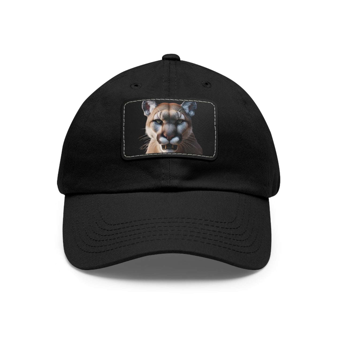 Moutain Lion Stare with Leather Patch (Rectangle)