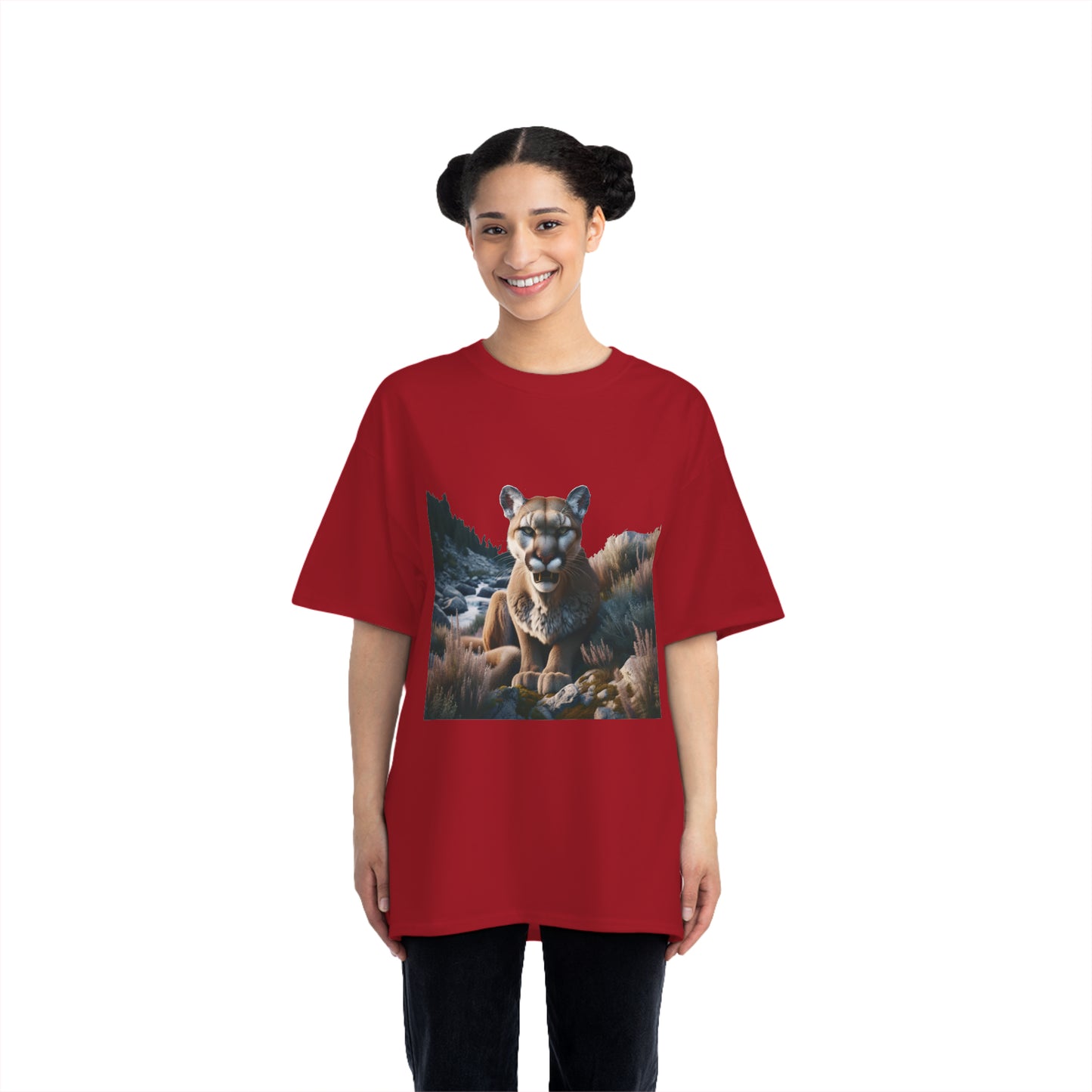 Mountain lion stare  Beefy-T®  Short-Sleeve T-Shirt