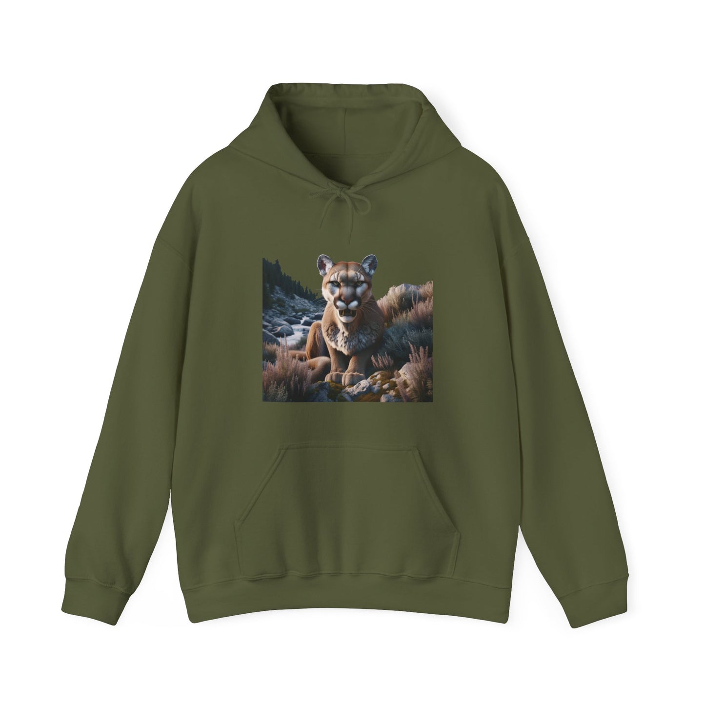 Mountain Lion Heavy Blend™ Hooded Sweatshirt